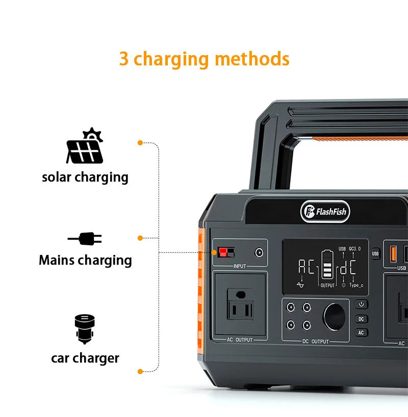 Hot Sale 520Wh 220V 560W 140400mAh Portable Energy Storage Rechargeable Solar Generator Portable Power Station with Solar Panel
