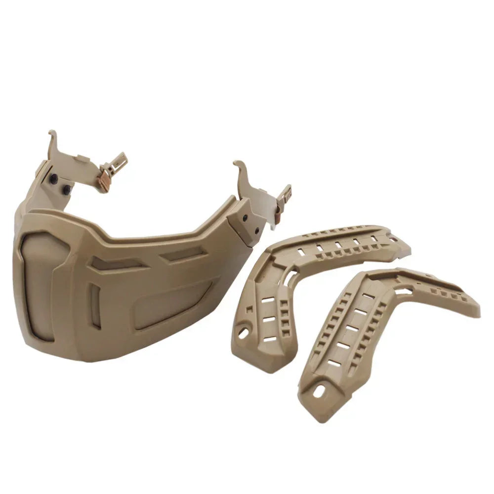 Tactical FAST Helmet Flip Goggles With Half Face Mask Hunting CS Games Airsoft Paintball Mask Helmet Accessories Protect Gear