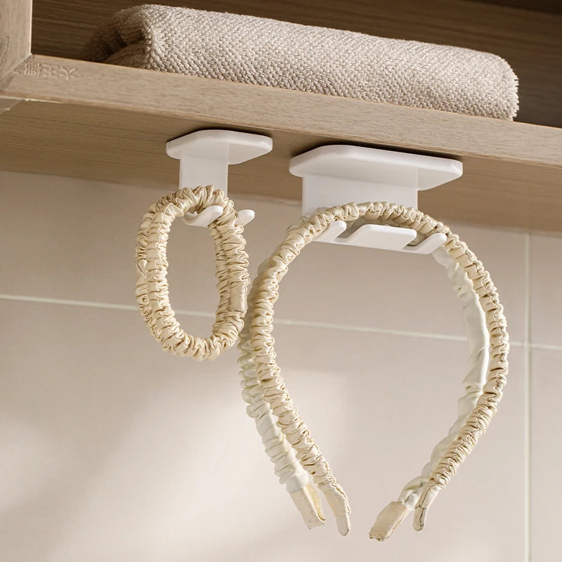 Self Adhesive Detachable Toothbrush Holder for Bathroom Countertop Wall Mounted Electric Toothbrush Plastic Storage Hook