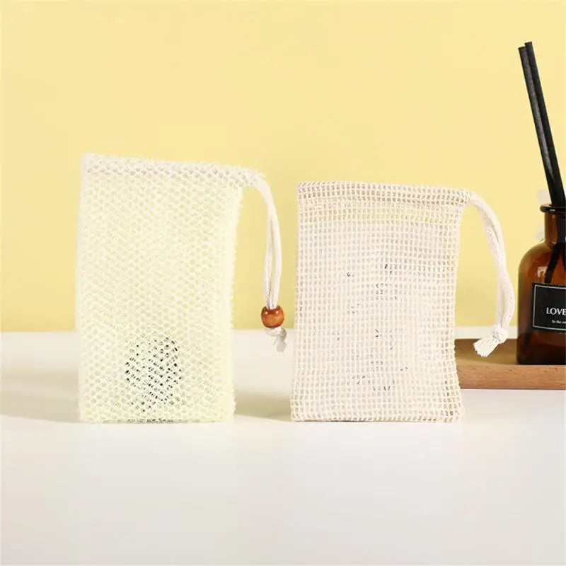 3/1PCS Shower Bath Sisal Soap Bag Natural Sisal Soap Bag Exfoliating Soap Saver Pouch Holder For Bath & Shower Use