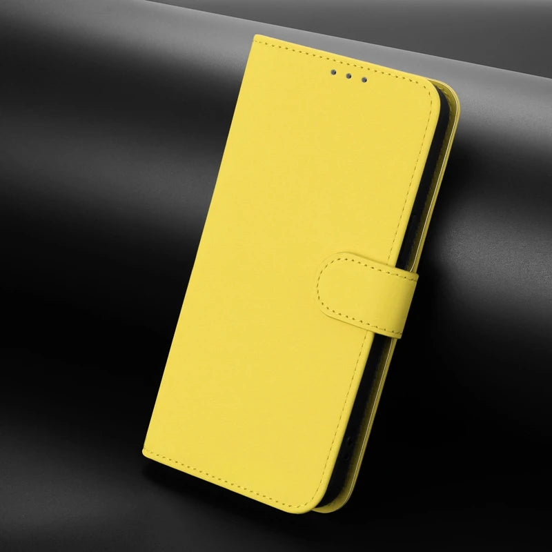 For Funda Tecno Camon 50 Pro 4G Case Candy Solid Color Flip Cover on for Tecno Camon 50 pro 4G CN5c Leather Phone Case Coque