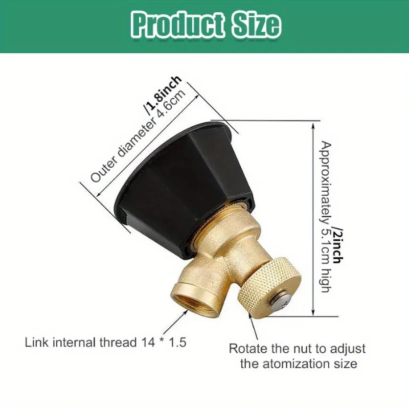 1PCS /2PCS Nozzle Agricultural Atomization Adjustable Nozzle Black Whirlwind Agricultural Sprinkler Head Garden Tool