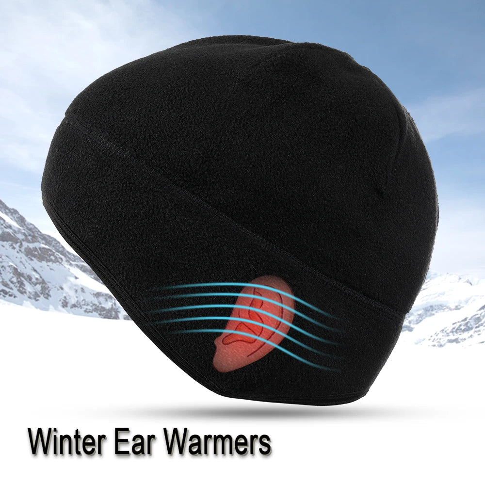 Winter Hats Thermal Fleece Running Caps Ear Warmer Cover Sports Ski Snowboard Hiking Cycling Ski Windproof Soft Cap Men Women