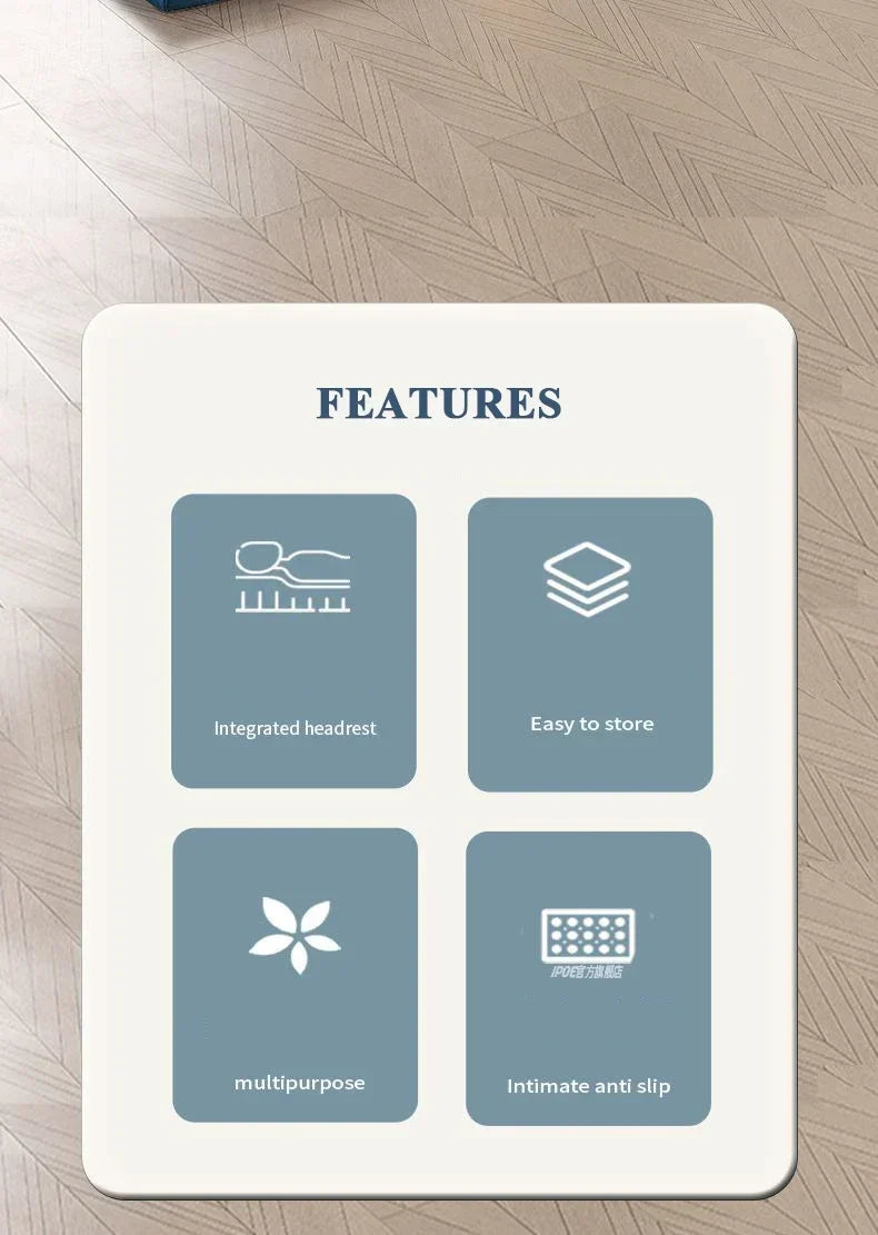 Home Lunch break folding mattress primary school students office floor paving car tatami sponge mat nap floor mat  foam mattress