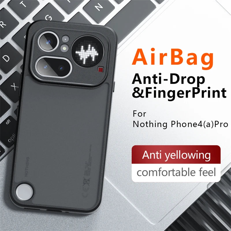 For Nothing Phone 4a Pro Case Matte Transparent Back Cover Protect Shell Shockproof Bumper