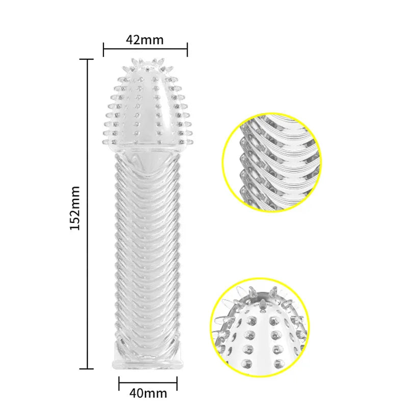 3pcs/set Reusable Condom Crystal Cock Rings Adult Sex Products Sex Toys Penis Sleeves Penis Extension Enlargement For Men