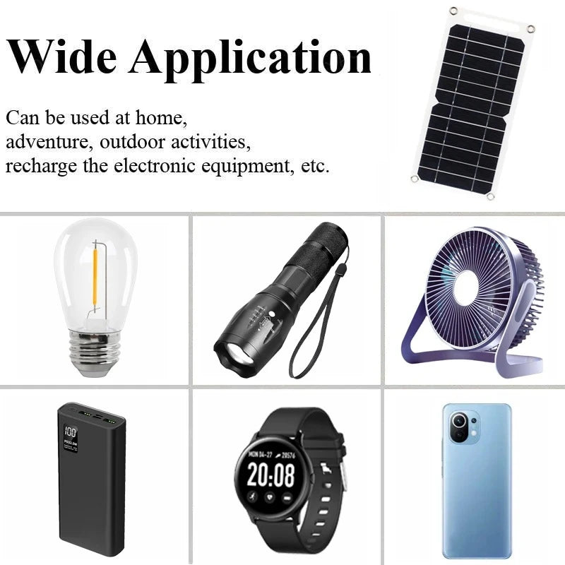 OnePlus 35W Solar Panel Power Bank with USB Waterproof Outdoor Hiking Camping Portable Battery For Mobile Phone Charging Panel