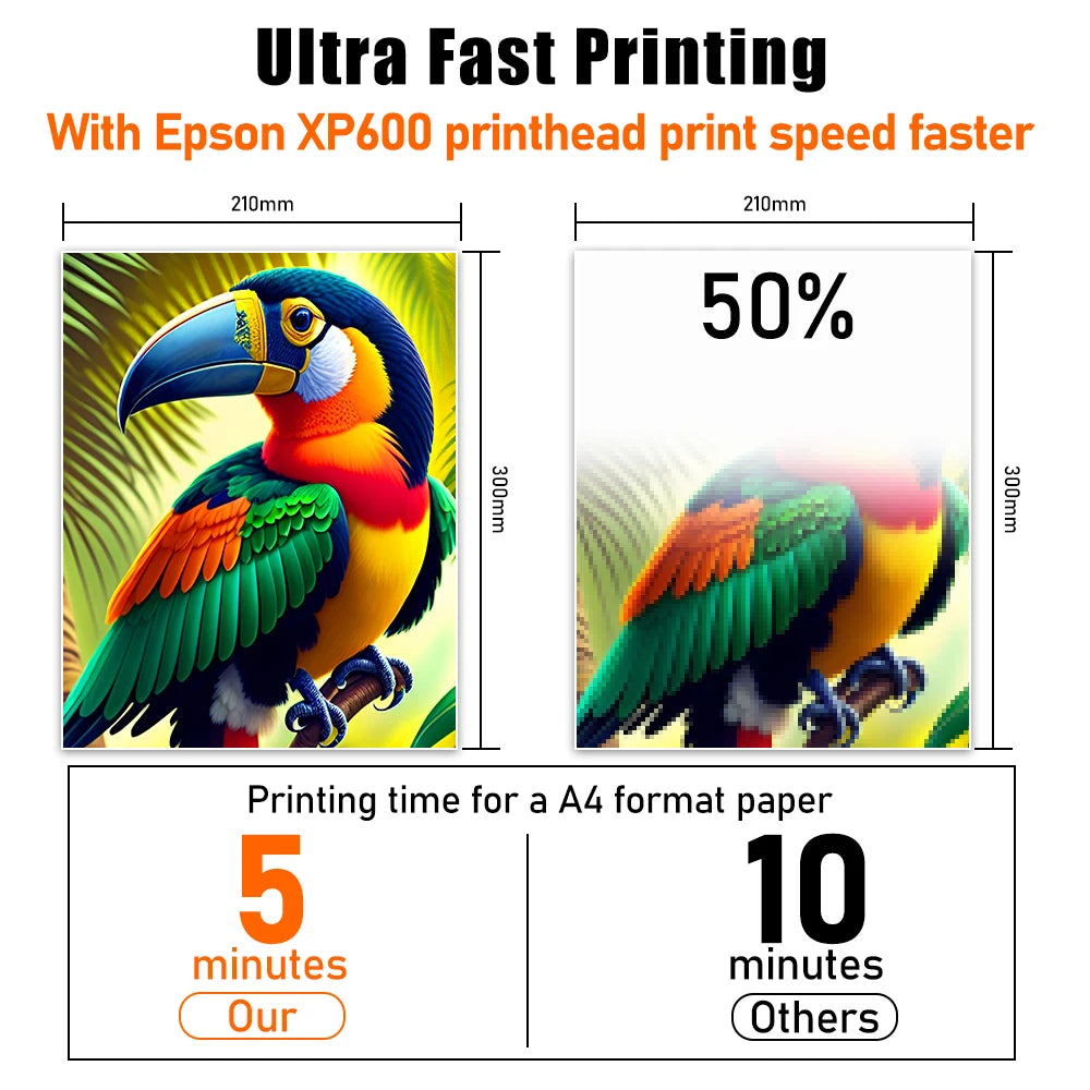 DTF Printer A4 L8058 Transfer Printing Machine with DTF Curing Oven for DIY Print T-Shirt Direct to Film Printer for Epson XP600