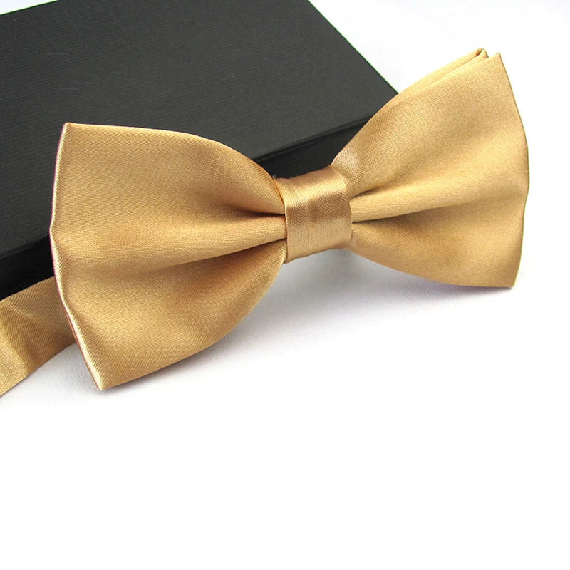 Mens Adult Bowtie Classic Fashion Wedding Party Formal Satin Gift Plaids Multicolor Adjust Neck Bow Tie Clip-On