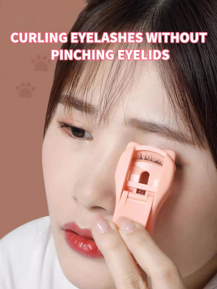 Eyelash Clip Cat Claw Eyelash Clip 1 Set Of Portable Cute Eyelash Clip Tool With Additional Silicone Pad Precision Eyelash Clip
