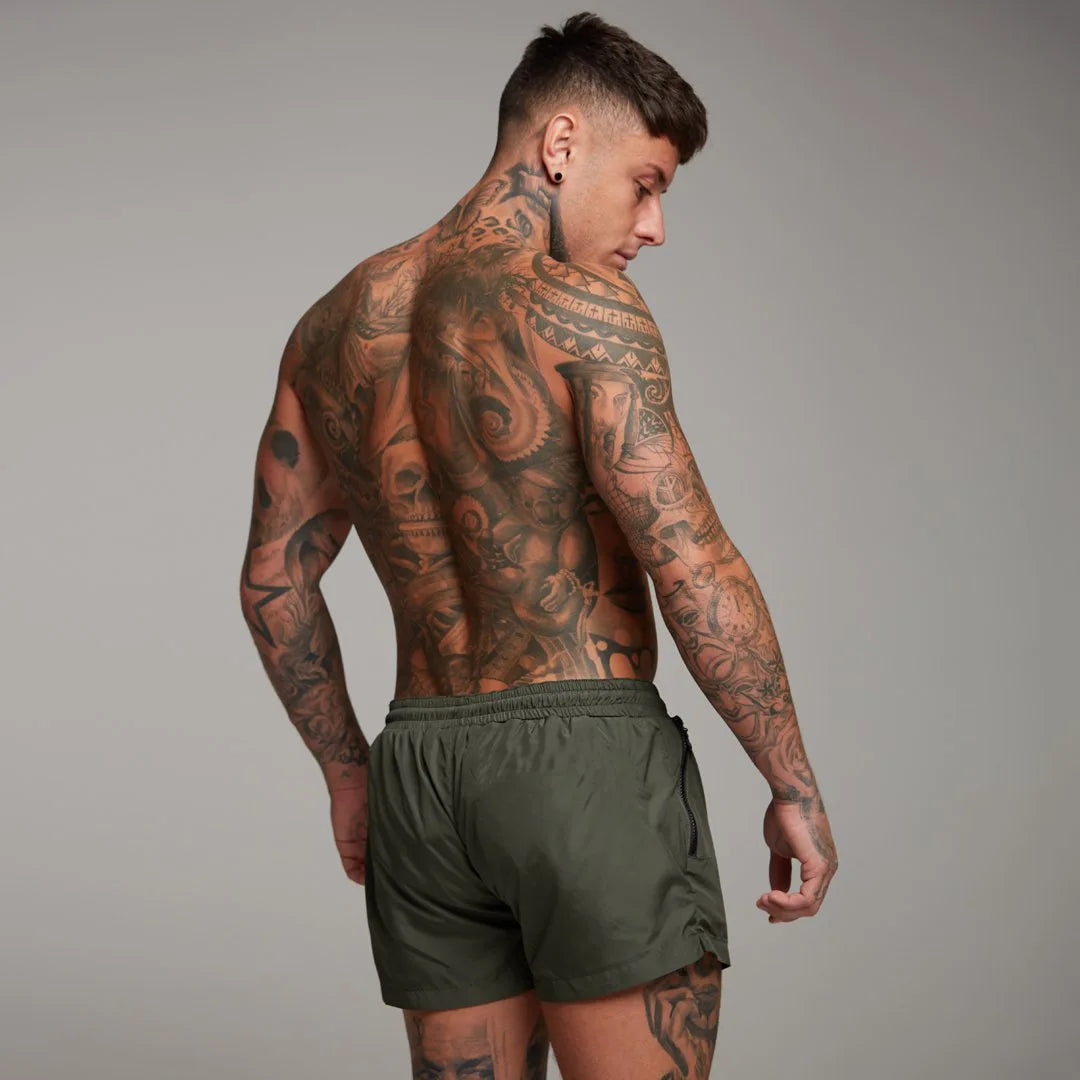 Cross-border new summer export sweat-absorbent quick-drying sports pants fitness running slim shorts men's three-point shorts