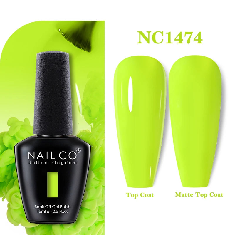 NAILCO Gel Nail Polish 15ml Nail Art Vernis Semi Permanent Soak off UV Gel Polish Gel Manicure Nail Varnish Nail Color Ongles