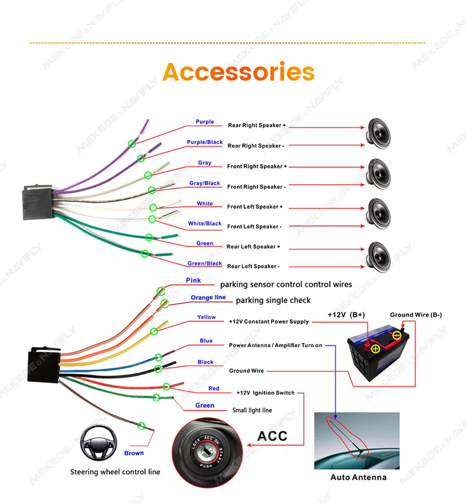 7 inch HD Touch Screen Universal Car Radio MP5 Multimedia Video Player Support BT SWC TF Camera FM radio MirrorLink carplay