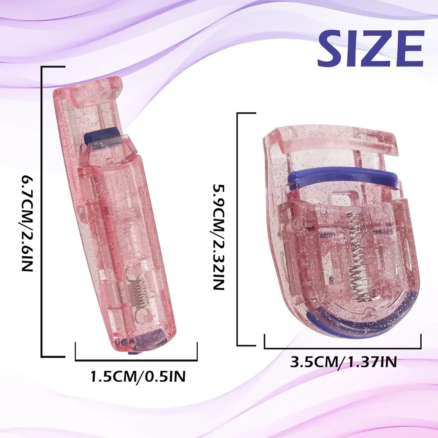 2pcs Eyelash Curler Eyelash Holder Cosmetic Tools Eyelash Curling Tool Lash Curling Clips Curling Lash Tools Eyelash Curling Cli