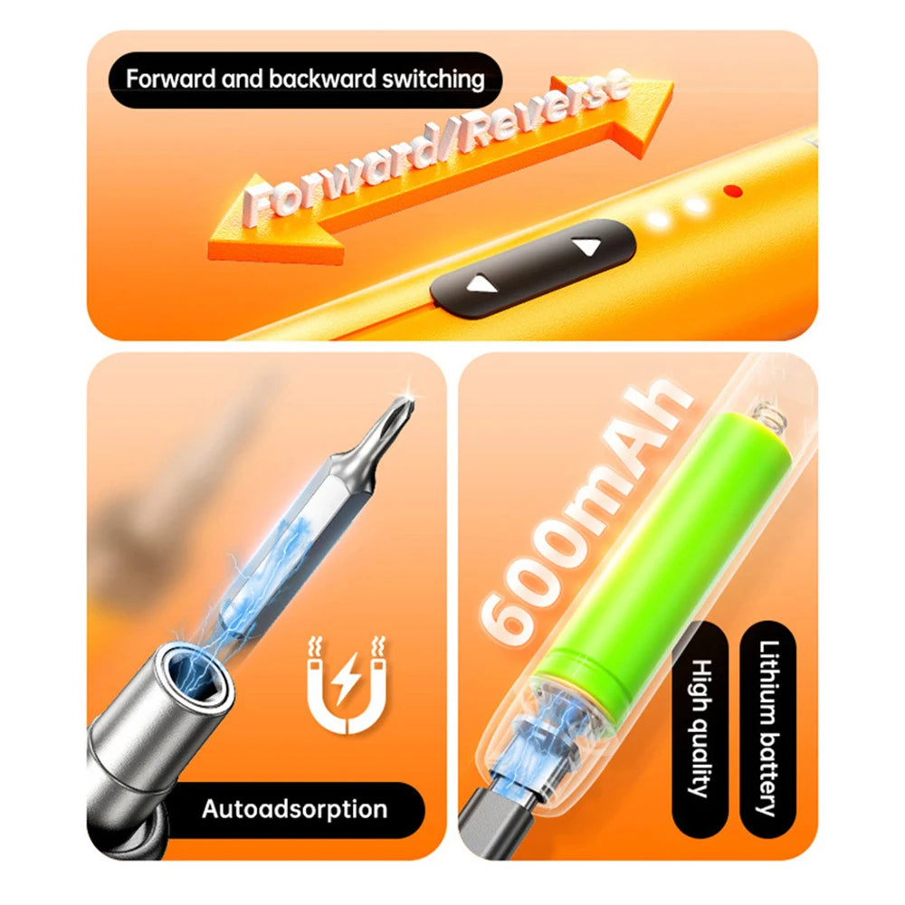 46 In 1 Electric Screwdriver Set Precision Power Tool Kit Rechargeable Wireless Mini Small Bits for Mobile Cell computer Repair