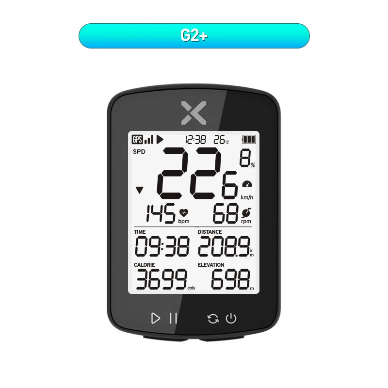 XOSS G2 GPS Bike Computer Wireless Cycling Speedometer Road Bike MTB USB C IPX7 Waterproof Bluetooth Bicycle Computer Odometer