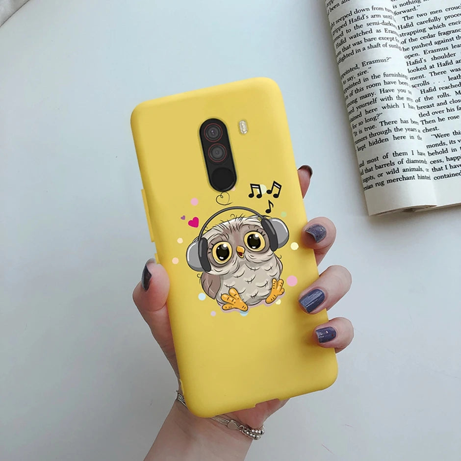 For xiaomi Pocophone F1 Case for xiaomi Poco F1 Case Silicone Soft TPU Phone Cases for PocoF1 Back Cover Heart Butterfly Bumper