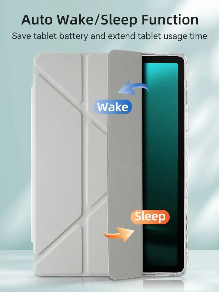 Clear Case for Samsung Galaxy Tab S9 11 S9 FE A9 8.7 inch A9 Plus S10 FE S9 Plus S10 Plus 12.4 Y-shaped Casing with Pencil Holde