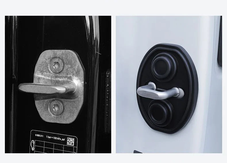 Upgrade Car Door Closing Shockproof Silicone Cushion Mute Shock Absorber Protective Covers Car Door Latch Accessories