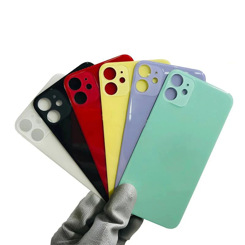 Back Glass For iPhone 11 A2221,A2111,A2223,Back Glass Replacement Back Glass Rear Battery Cover For Phone Housing With Free Gift