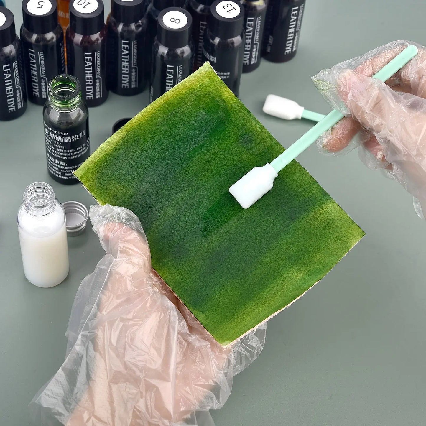 30ml Leather Pigment Leather Dye Colors Coats Leather Repairing Fixed Color Pigment Leather Craft For Vegetable Tanning Material