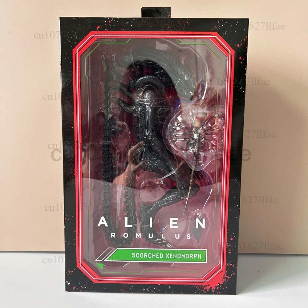 NECA The ALIEN Romulus Facehugger Ultimate Scorched Xenomorph and Accessory Set Action Figure Model Toy Room Decor Child Present
