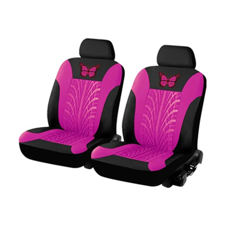 Butterfly Glamour Car Seat Cover Set Premium Bronzing 9-Piece Universal Fit for 5 Seats Fashionable Design Durable Comfortable