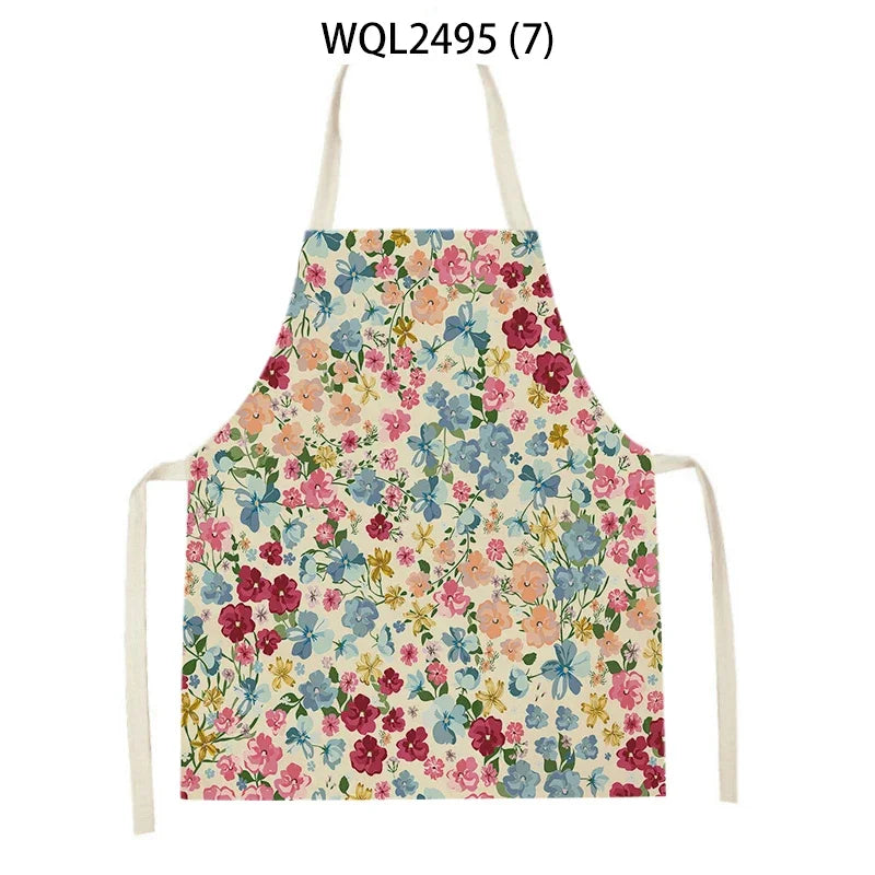 Plant Apron Kids Apron Kitchen Household Item Aprons Adult Hair Pinafore Custom Logo Kitchen Supplie Tablier Aprons 55-68cm