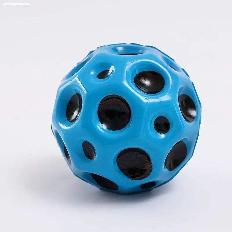 20-1PCS High Resilience Hole Ball Soft Bouncy Ball Anti-fall Moon Shape Porous Bouncy Ball Kids Indoor Outdoor Toys Gifts
