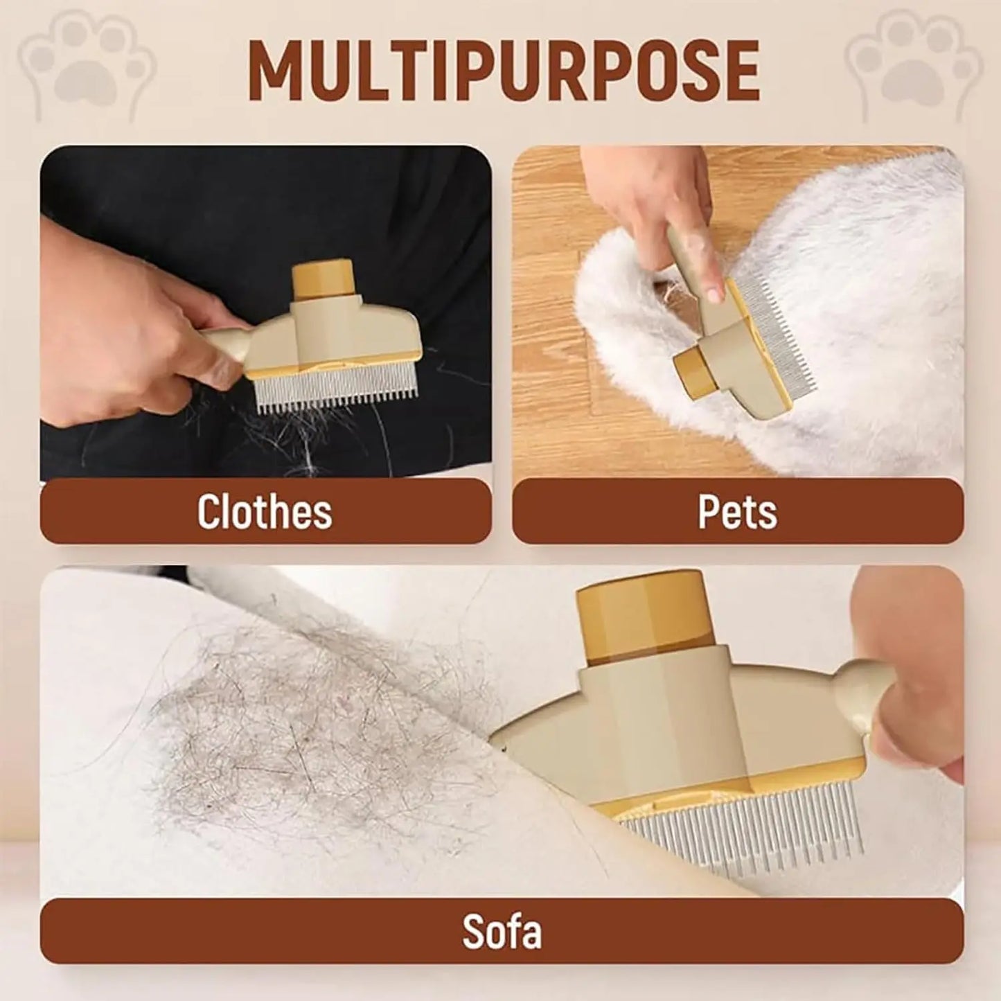 Brush for Cats Pet Cat Comb Dog Comb for Dogs and Cats Cat Dog Pets Grooming Brush for Cleaning Shedding Hairs Pet Cleaning Comb