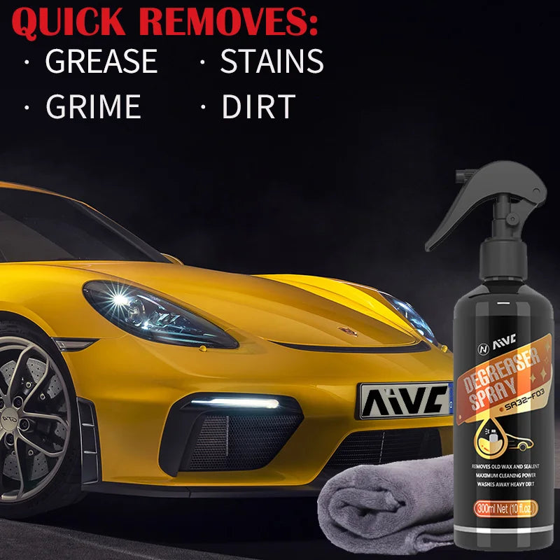 Car Degreaser Spray Old Wax Removal Stain Grease Plastic Paint Care Cleaner Before Ceramic Coating Car Polishing Coating