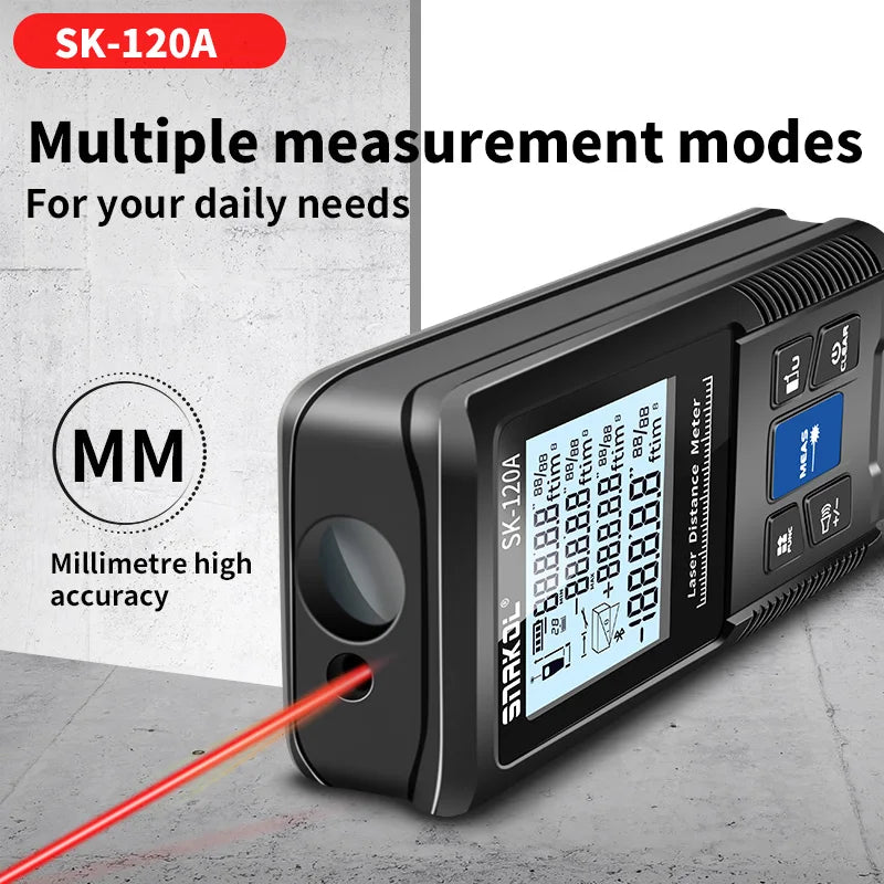 Snakol Laser Distance Meter 40m 50m 70m 100m 120m Rangefinder Digital Range Finder Trena Roulette Ruler Distance Measuring Tape