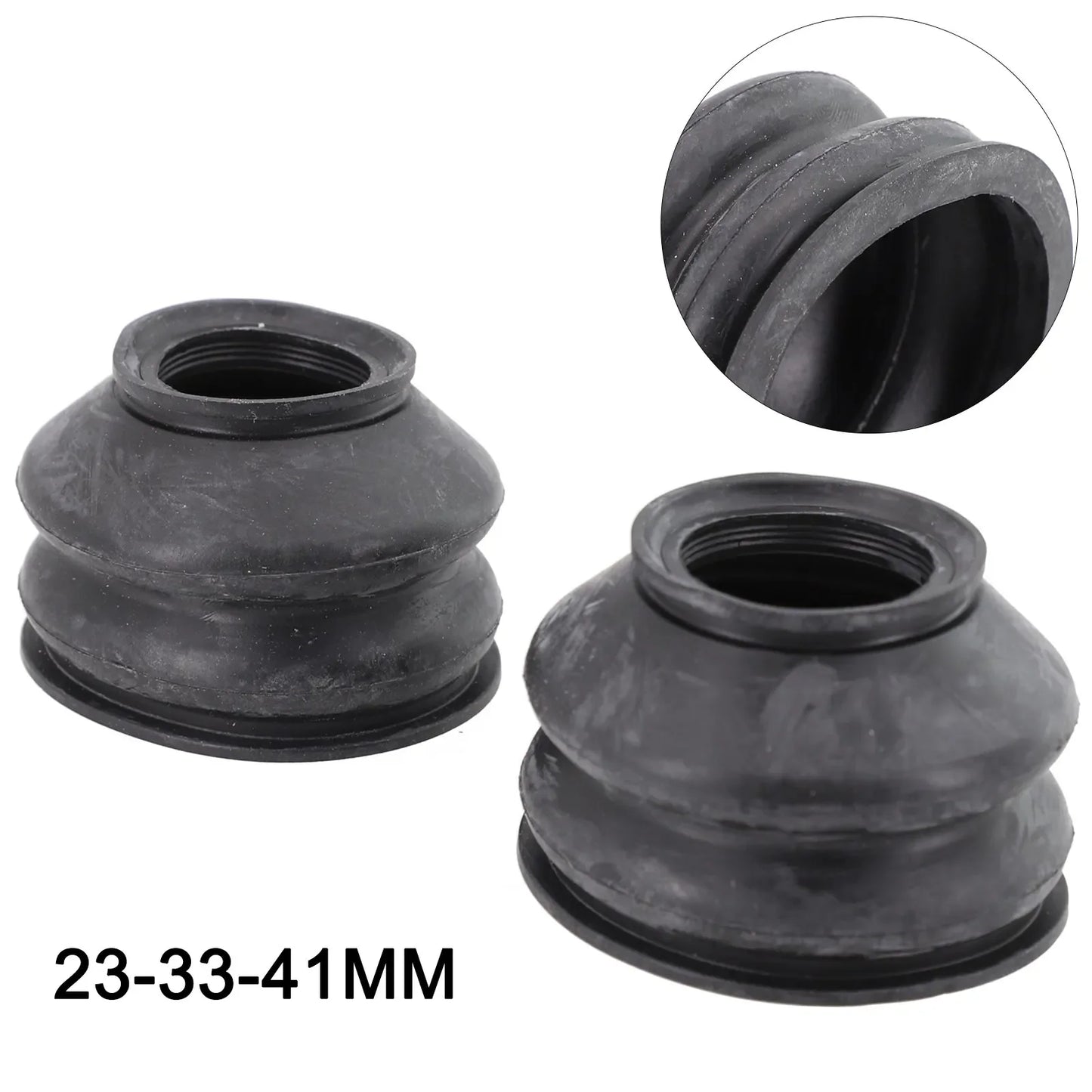 2Pcs Universal Tie Rod End And Ball Joint Dust Silicone Boots Cover 2288 23*33*41MM Clip-On Black  Ball Joints Accessories