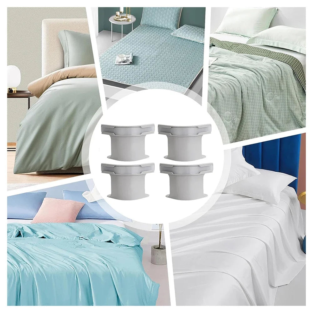 4/8PCS Invisible Bedsheet Corner Tightener Clips Multifunctional Bed Sheet and Bed Cover Fastener Single Quilt Cover Fixed Clips