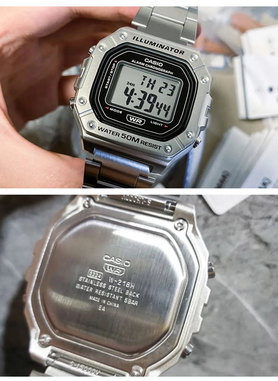 Casio watch for men top brand luxury set quartz watch men watch Sport Watch relogio masculino часы мужские W-218HD-1A