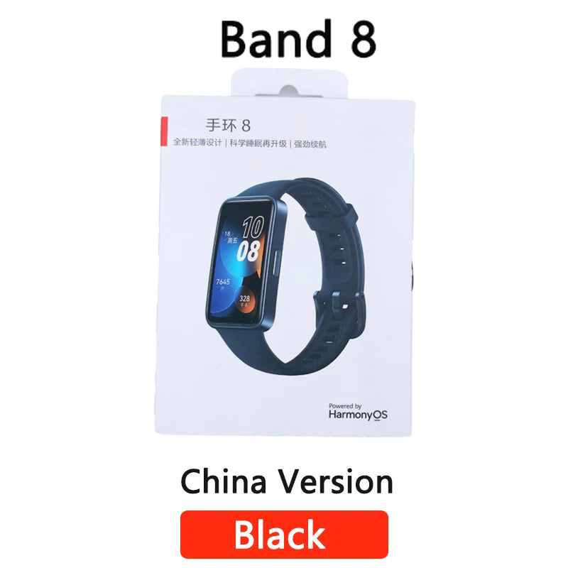New Original HUAWEI Band 8 Smart Band All-day Blood Oxygen 1.47'' AMOLED Screen Heart Rate Smartband 2 Weeks Battery Life