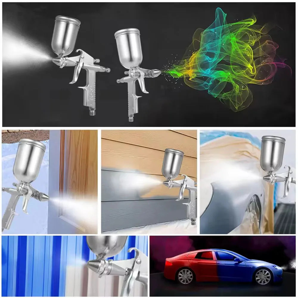 K-3/F2 125ml Paint Air Sprayer Gun 0.5mm Pneumatic Atomizer Nozzle Air Sprayer Atomizer Aerograph Leather Paint Repair Tool