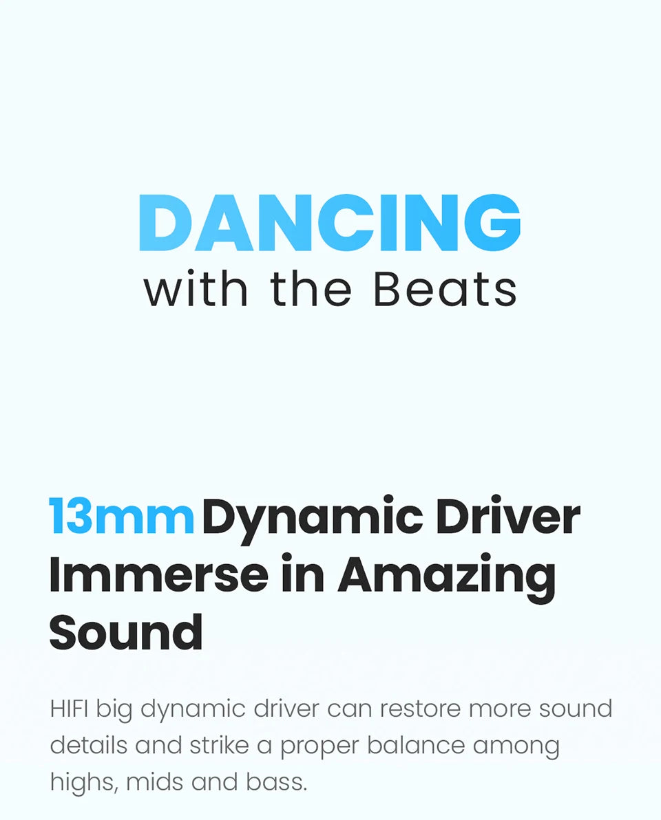 HAYLOU X1 Neo TWS Bluetooth 5.3 Earphones 0.06s Low Latency 20H Battery Life Lightweight Touch Control Wireless Headphone Earbud