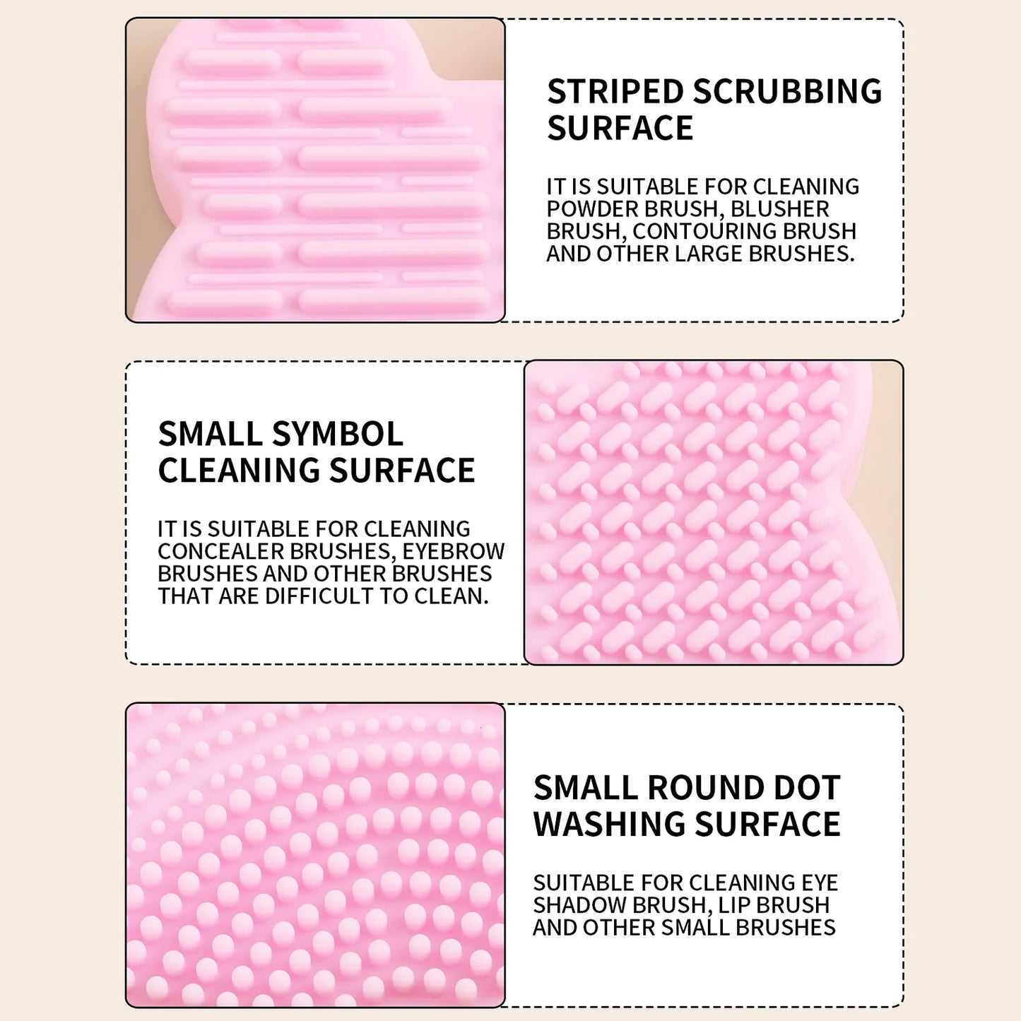 Makeup Brush Cleaning Tool ,1pcs Silicone Cute Portable Bear Shaped Cleansing Makeup brush cleanerfor Prevent Makeup Residue