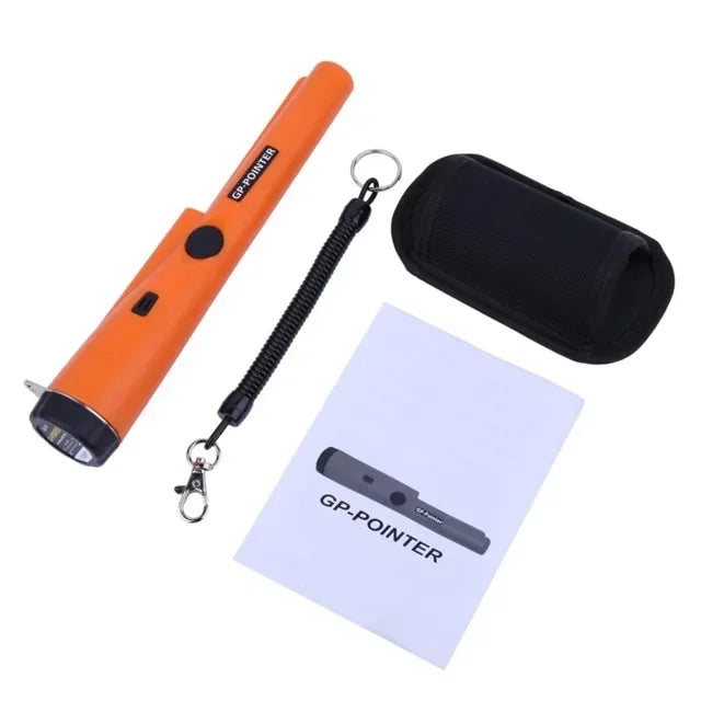 Professional Metal Detector Pointer Pinpoint Waterproof Handheld Metal Detector for Metal Coin Gold 360° Pinpoint Tip Side-scan