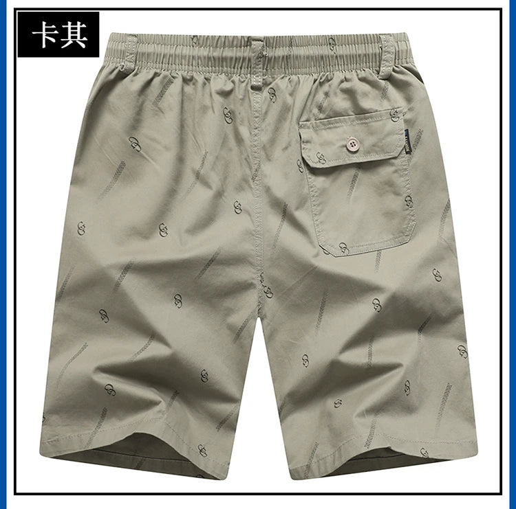 2024 Men's Work Shorts Summer Cotton Thin Casual Sweatpants Comfortable Hundred Five Pants