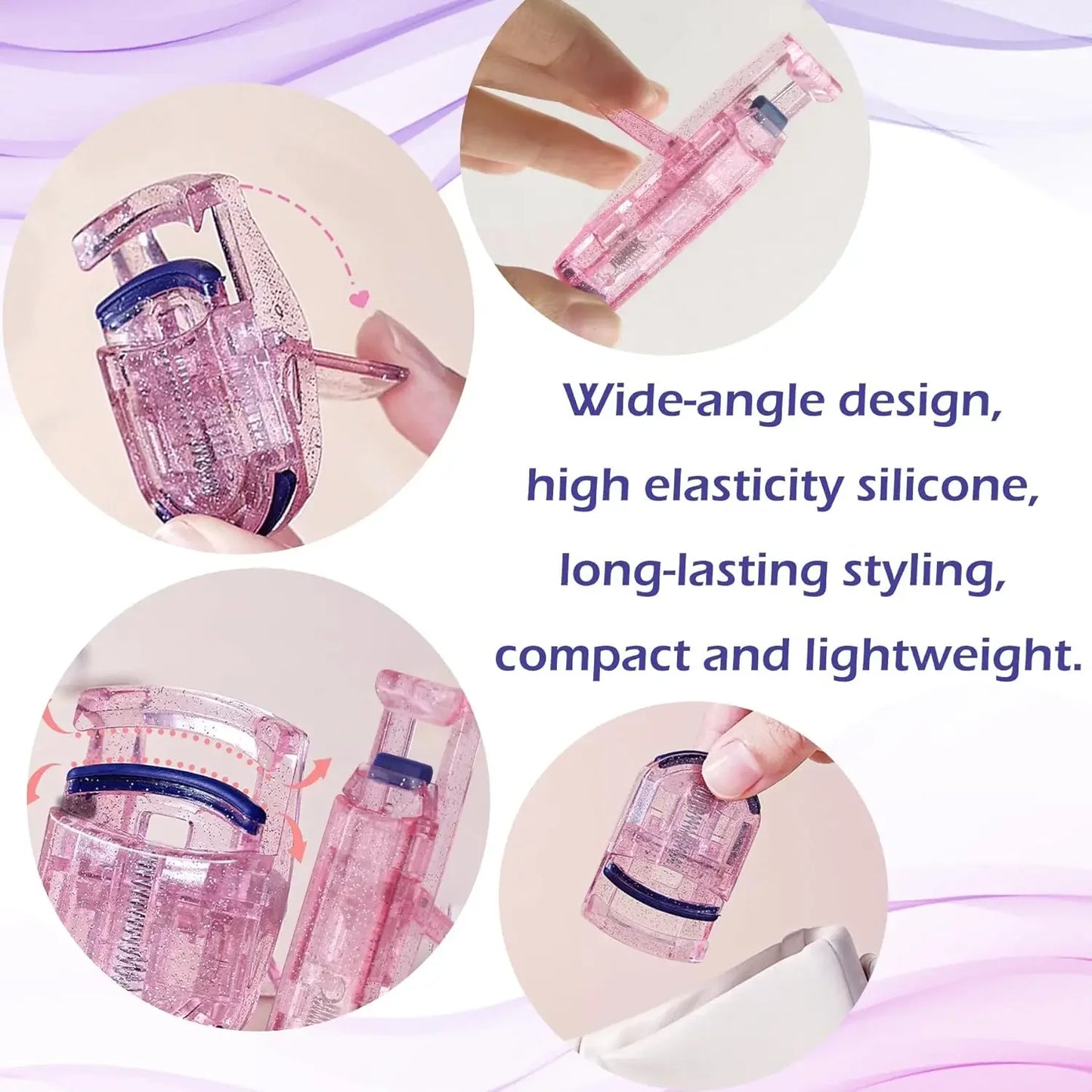 2pcs Eyelash Curler Eyelash Holder Cosmetic Tools Eyelash Curling Tool Lash Curling Clips Curling Lash Tools Eyelash Curling Cli