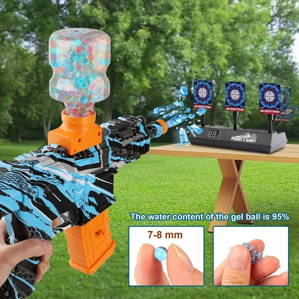 20K Water Balls Beads with Bottle 7-8mm Gel Water Beads Works for Gel Ball Gun and Splatter Ball Blaster Non-Toxic No Stain