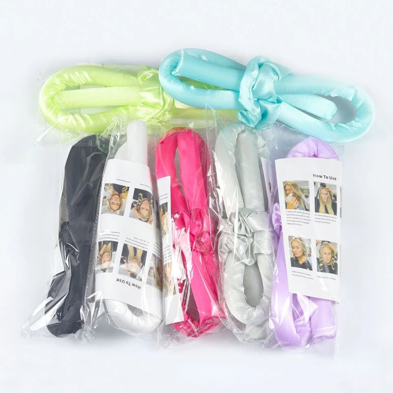 Heatless Curling Rod Headband Lazy Curler Set Make Hair Soft Shiny No Heat Spiral Soft Sleeping Curling Iron Modeling Accessorie
