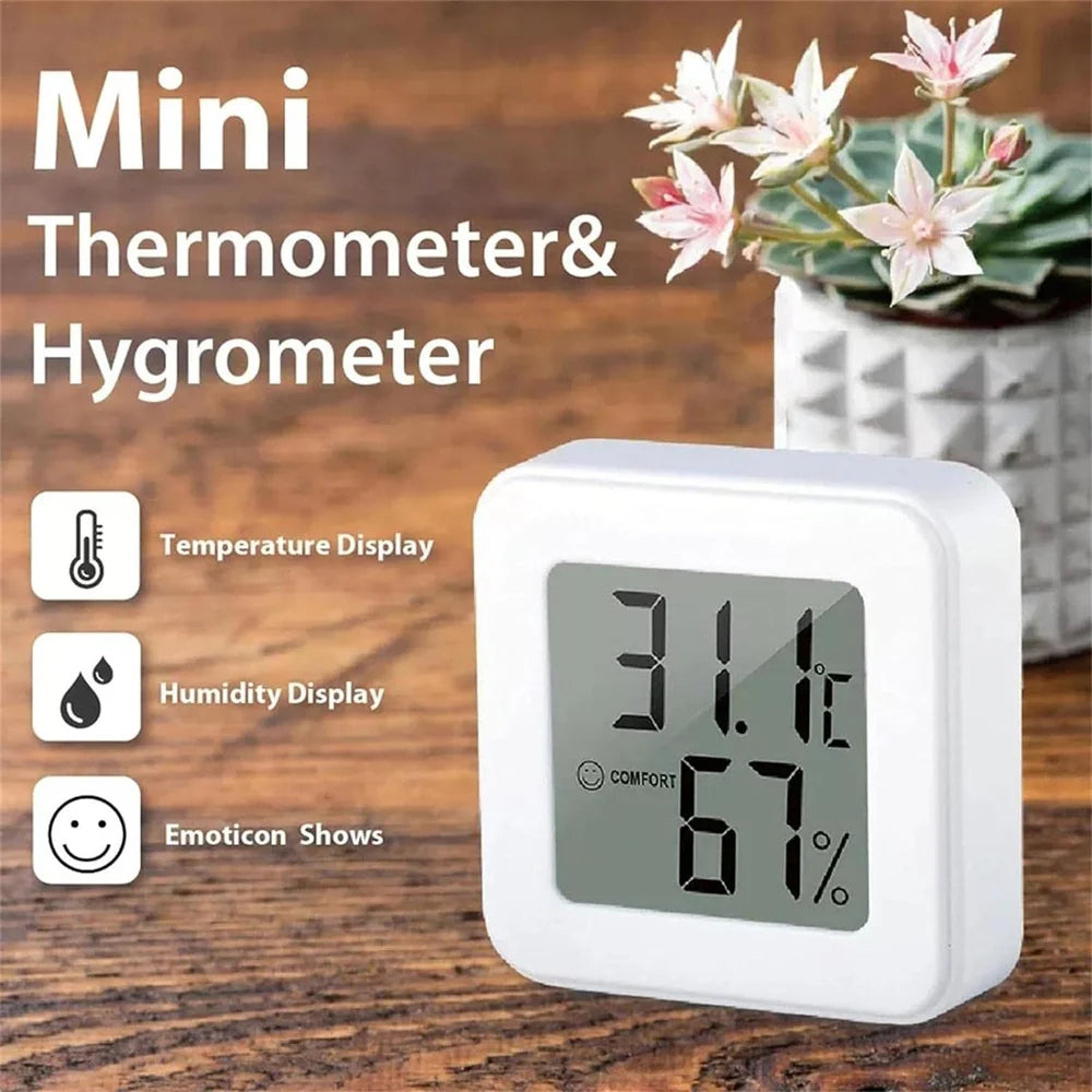 Indoor Mini Temperature and Humidity Meter, Bedroom Temperature Meter, Portable Electronic Digital Display, Humidity and Tempera