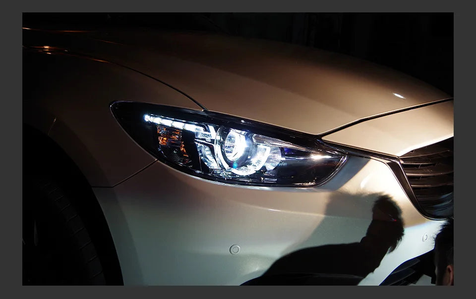Auto Parts For Mazda 6 Atenza Headlights 2013-2016 latest Styling LED Daytime Lights Dual Projector Car Accesorios Modified