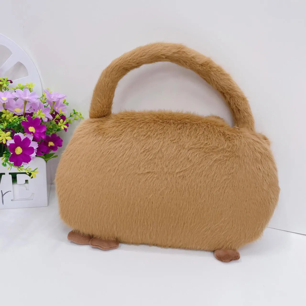 NEW Kawaii Plushie Doll Capybara Plush Backpack Handbag Children's Bag Toy Shoulder Bag Mini Knapsack Bags Gifts For Girlfriend