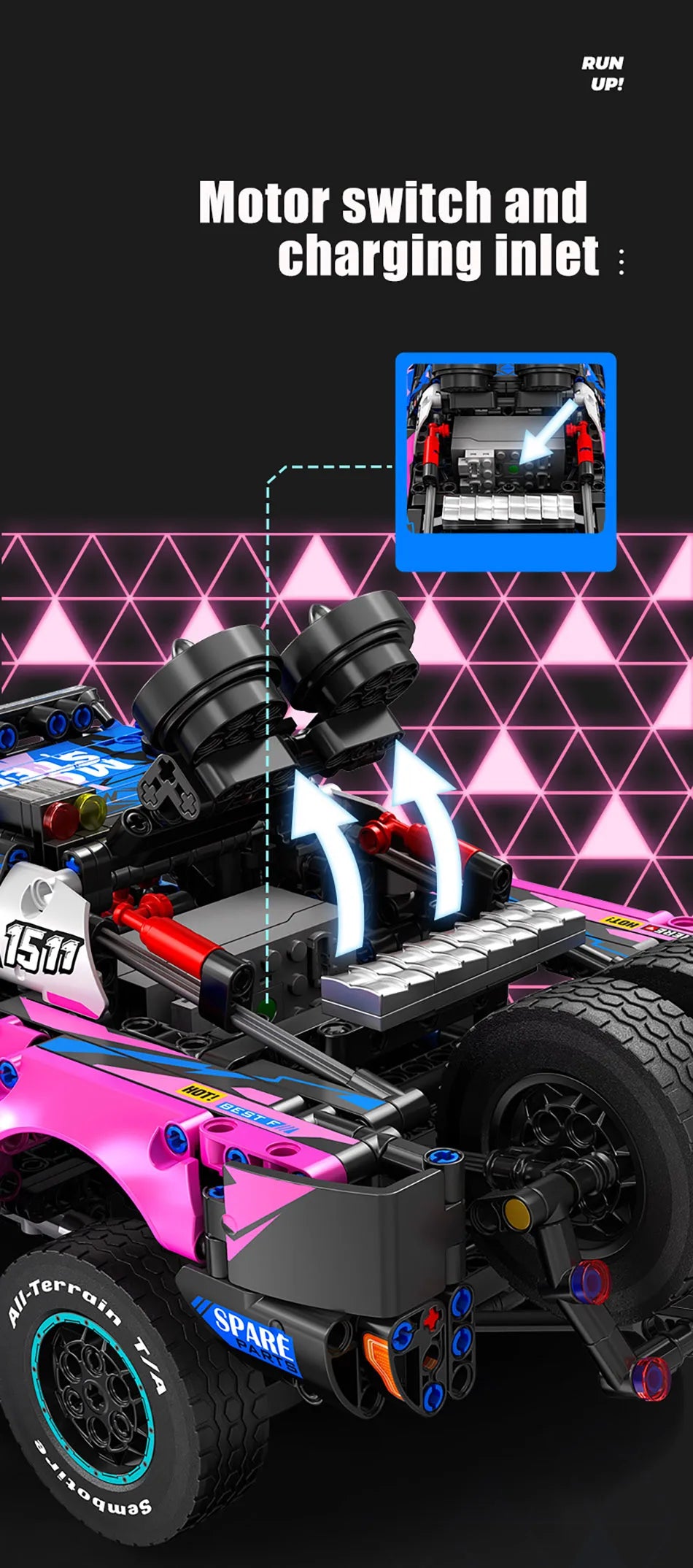 Technical Expert Off Road Sport Car Model Building Blocks City Mechanical Super Racing Vehicle Bricks Toys Children Gift 1341Pcs