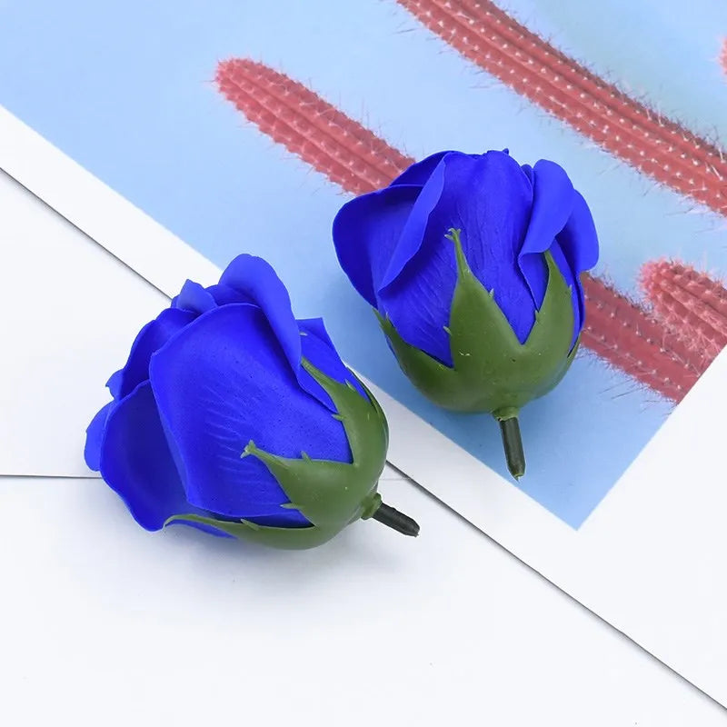 Soap Rose Flower Wedding Wall Home Garden Garland Decor Holiday Party festival Diy Gift box Bride bouquet Wrist Flower Ornaments