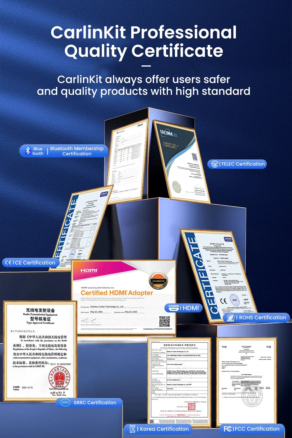 Hot Sale CarlinKit USB Wireless&Wired CarPlay Dongle Android Auto AI Box Mirrorlink Car Multimedia Player Bluetooth Auto Connect